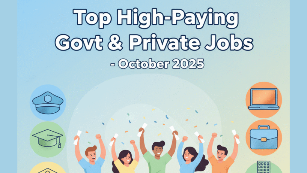 Top High-Paying Government & Private Jobs to Apply for in October 2025